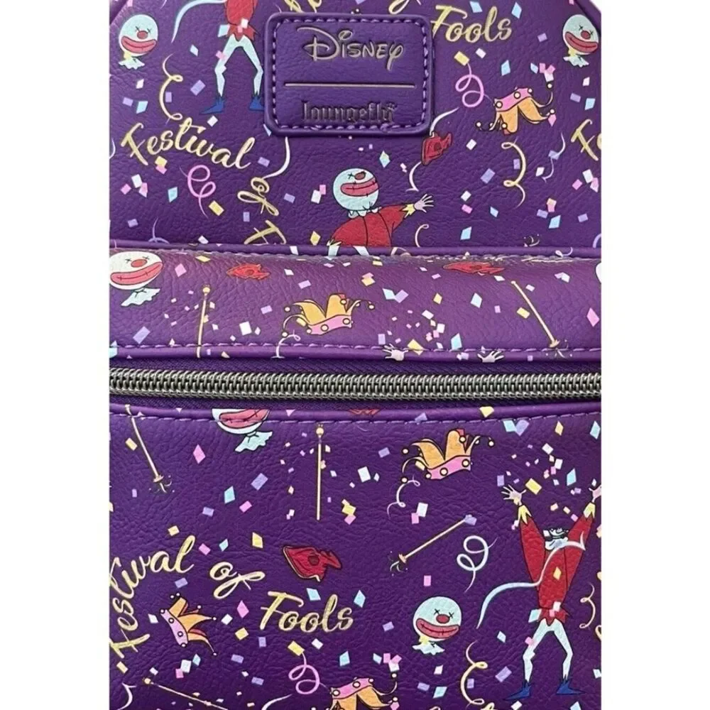 Loungefly Disney Hunchback of Notre Dame Festival of Fools Mini Backpack New